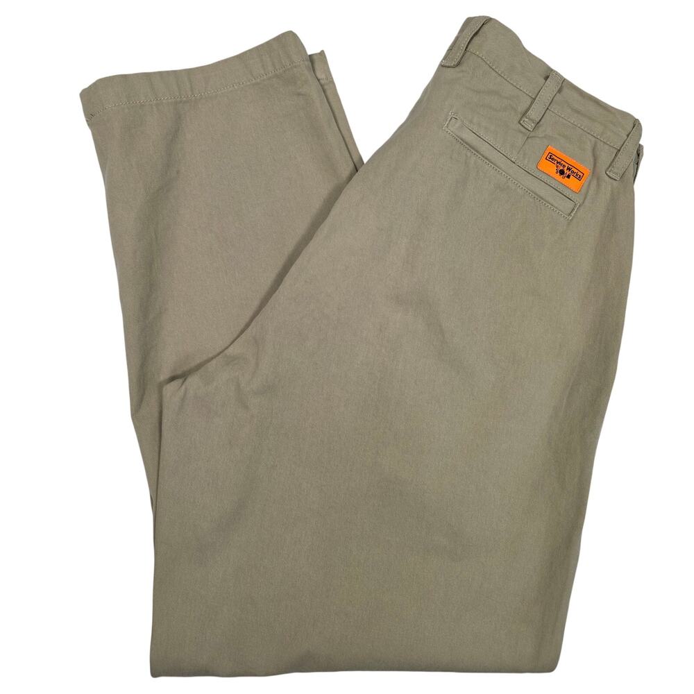 Service Works Pleated Khaki Pants - Classic Tan